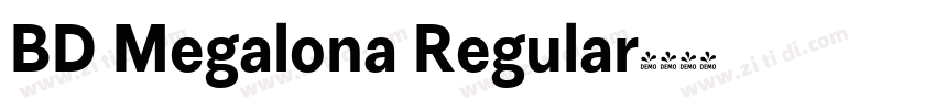 BD Megalona Regular字体转换